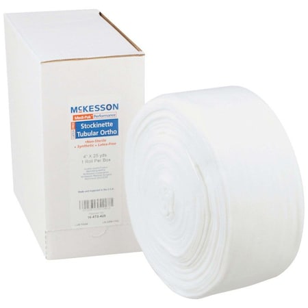 Mckesson White Polyester Tubular Stockinette, 4 Inch x 25 Yard 16-4TS-425